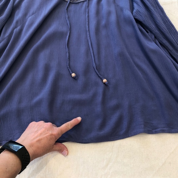 Isabella Bird Purple top with embroidery - Picture 8 of 8